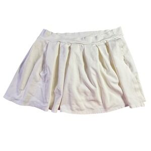 Impressions Skort Ivory Pleated Athletic Casual‎ Activewear Skirt 2X